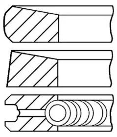 Комплект колец (GOETZE ENGINE: 08-287200-00)