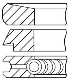 Комплект колец (GOETZE ENGINE: 08-112700-00)