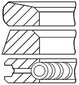 Комплект колец (GOETZE ENGINE: 08-123700-00)