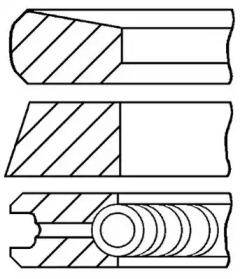 Комплект колец (GOETZE ENGINE: 08-287000-00)