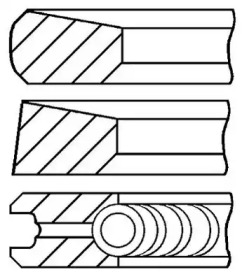 Комплект колец (GOETZE ENGINE: 08-287100-00)