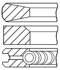 Комплект колец (GOETZE ENGINE: 08-152900-00)