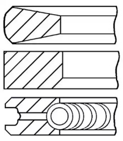 Комплект колец (GOETZE ENGINE: 08-439000-00)