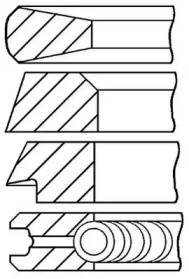 Комплект колец (GOETZE ENGINE: 08-178800-00)