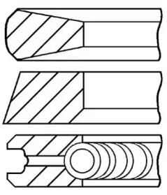 Комплект колец (GOETZE ENGINE: 08-783808-00)