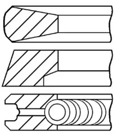 Комплект колец (GOETZE ENGINE: 08-146300-10)