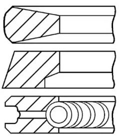 Комплект колец (GOETZE ENGINE: 08-523100-00)