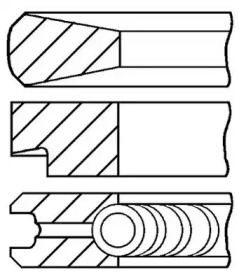 Комплект колец (GOETZE ENGINE: 08-335400-00)