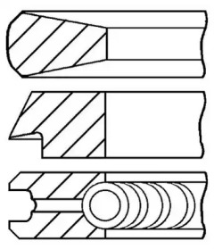 Комплект колец (GOETZE ENGINE: 08-433600-00)