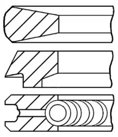 Комплект колец (GOETZE ENGINE: 08-122208-00)