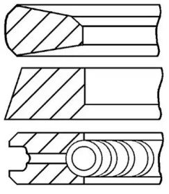 Комплект колец (GOETZE ENGINE: 08-427407-00)