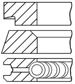 Комплект колец (GOETZE ENGINE: 08-145400-00)