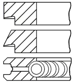 Комплект колец (GOETZE ENGINE: 08-438306-00)