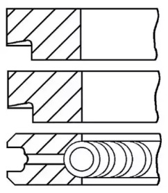 Комплект колец (GOETZE ENGINE: 08-145200-00)