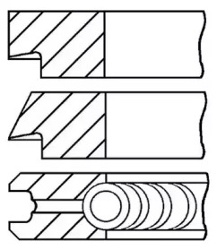 Комплект колец (GOETZE ENGINE: 08-124700-00)