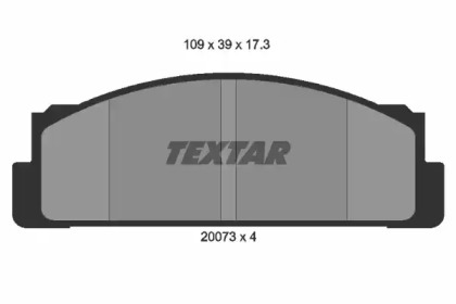 Комплект тормозных колодок (TEXTAR: 2007304)