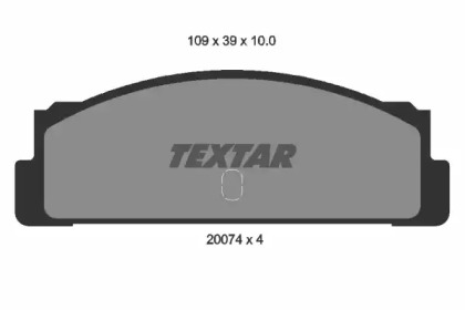 Комплект тормозных колодок (TEXTAR: 2007404)