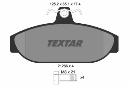 Комплект тормозных колодок (TEXTAR: 2126601)