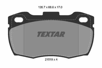 Комплект тормозных колодок (TEXTAR: 2151902)