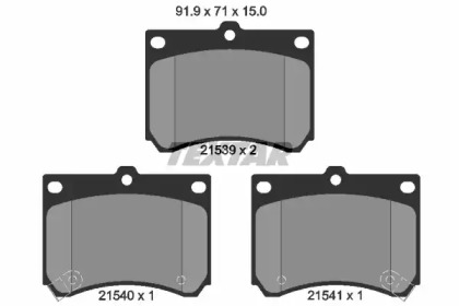Комплект тормозных колодок (TEXTAR: 2153901)