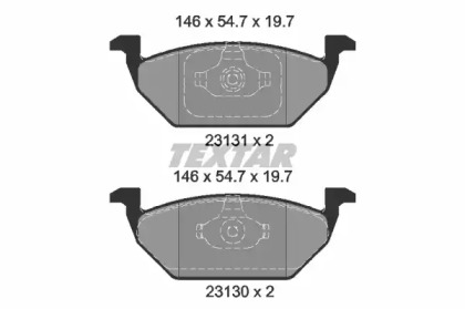 Комплект тормозных колодок (TEXTAR: 2313081)