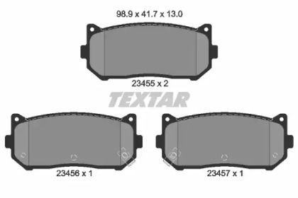 Комплект тормозных колодок (TEXTAR: 2345501)