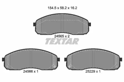 Комплект тормозных колодок (TEXTAR: 2456501)