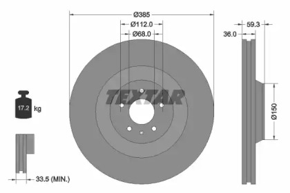 Тормозной диск (TEXTAR: 92184203)