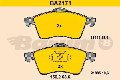 Комплект тормозных колодок (BARUM: BA2171)