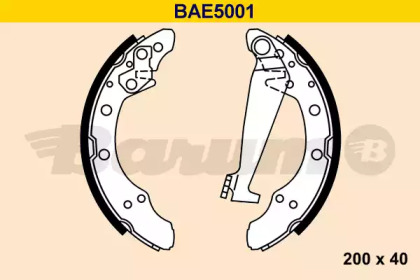 Комлект тормозных накладок (BARUM: BAE5001)