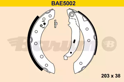 Комлект тормозных накладок (BARUM: BAE5002)