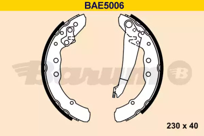 Комлект тормозных накладок (BARUM: BAE5006)