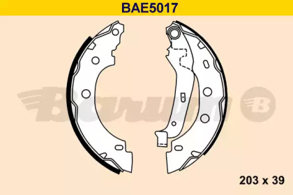 Комлект тормозных накладок (BARUM: BAE5017)