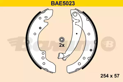 Комлект тормозных накладок (BARUM: BAE5023)