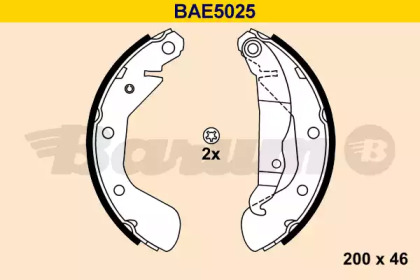 Комлект тормозных накладок (BARUM: BAE5025)