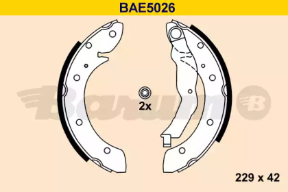 Комлект тормозных накладок (BARUM: BAE5026)