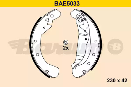 Комлект тормозных накладок (BARUM: BAE5033)