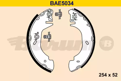 Комлект тормозных накладок (BARUM: BAE5034)