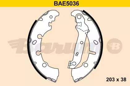 Комлект тормозных накладок (BARUM: BAE5036)