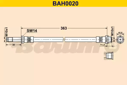 Шлангопровод (BARUM: BAH0020)