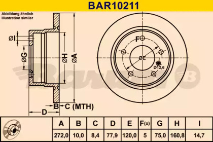 Тормозной диск (BARUM: BAR10211)