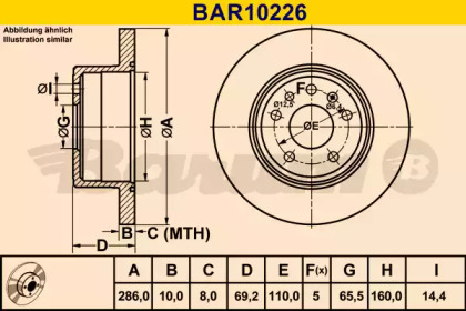 Тормозной диск (BARUM: BAR10226)