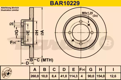 Тормозной диск (BARUM: BAR10229)