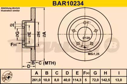 Тормозной диск (BARUM: BAR10234)