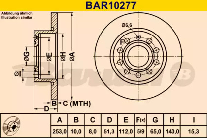 Тормозной диск (BARUM: BAR10277)