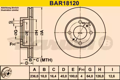 Тормозной диск (BARUM: BAR18120)