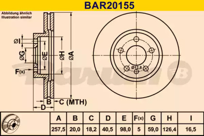 Тормозной диск (BARUM: BAR20155)