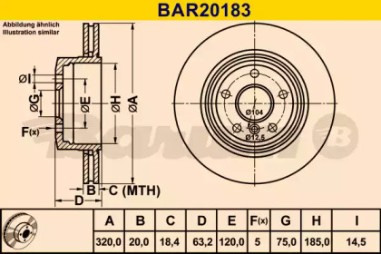 Тормозной диск (BARUM: BAR20183)