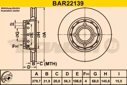 Тормозной диск (BARUM: BAR22139)