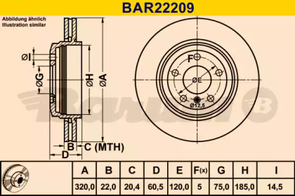 Тормозной диск (BARUM: BAR22209)